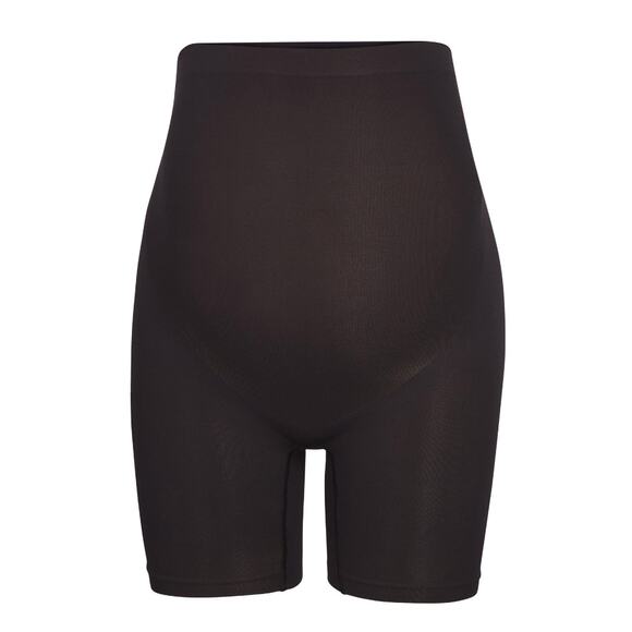 SKIMS Black Onyx Maternity Pregnant Sculpting Short Mid Thigh Shapewear NWOT S/M - Picture 5 of 8